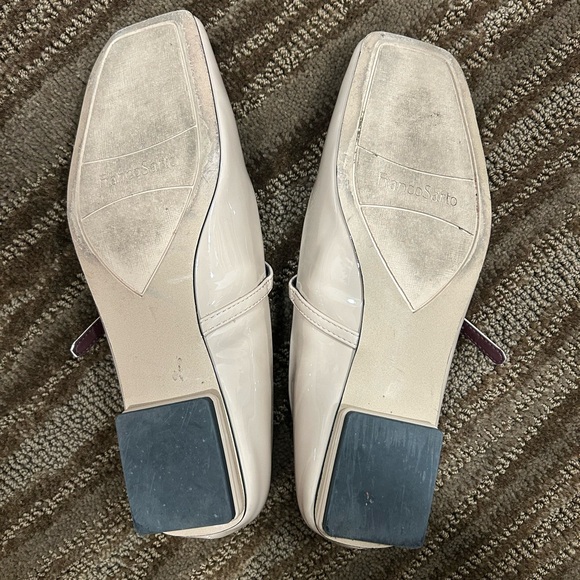Franco Sarto Square Toe Cream Flats (Mary Jane’s) size 9 - Picture 3 of 3